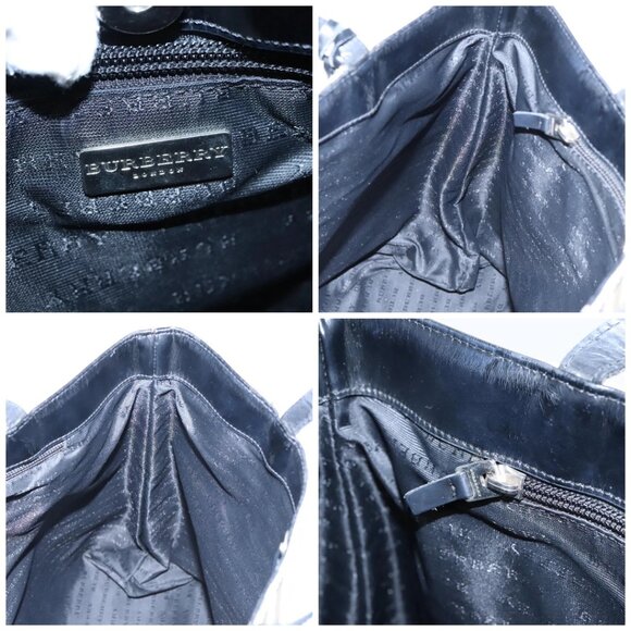 BURBERRY Nova Check Tote Bag PVC Beige Auth - Picture 14 of 15